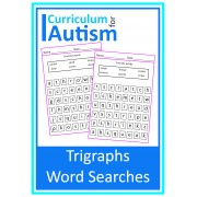 Trigraphs Phonics Word Searches
